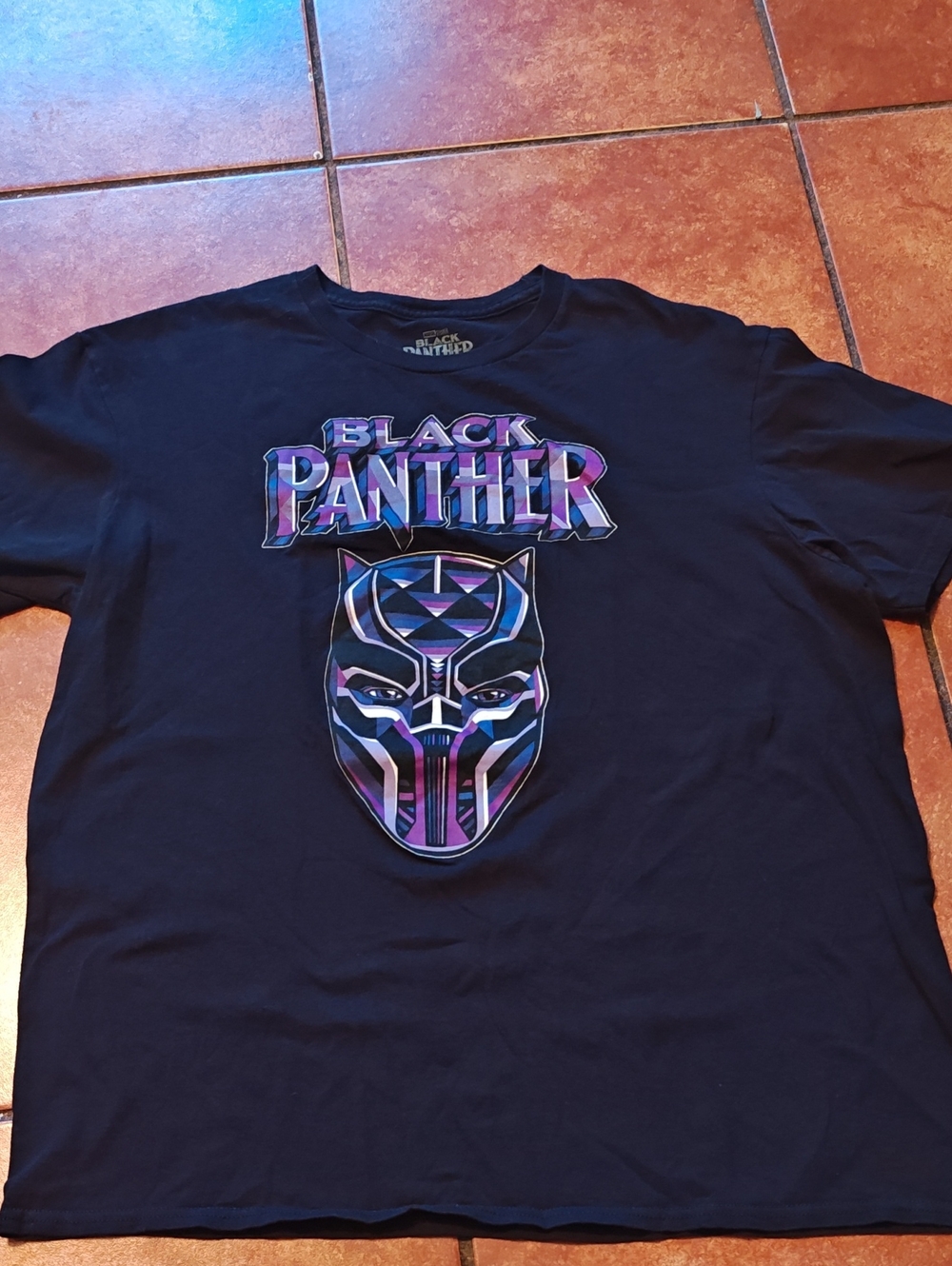 Graphic Tee - Black with Purple Accents